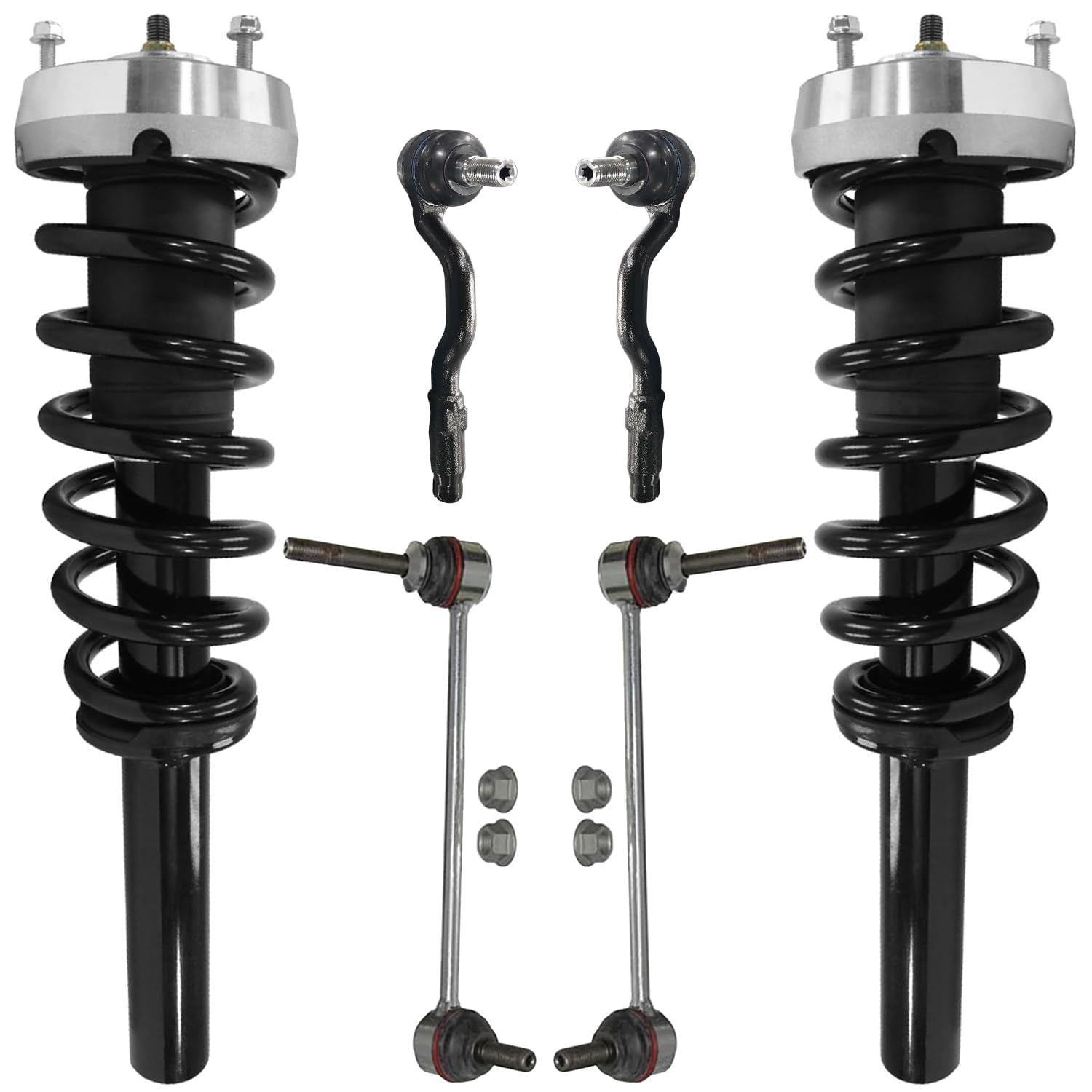 Detroit Axle - 6pc Front Struts Kit for BMW 2008-2014 X6 2007-2013 X5, 2