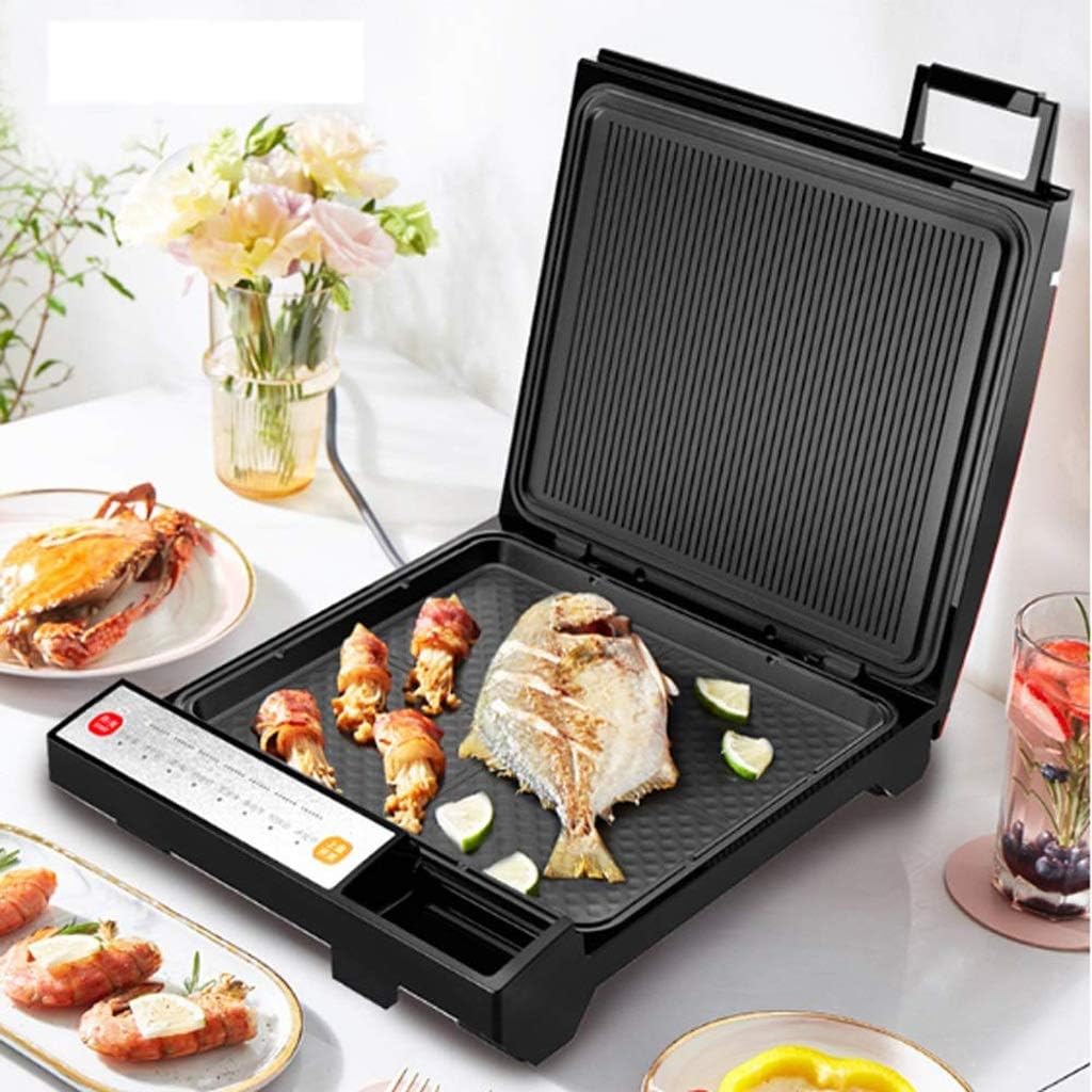 Compact Electric Baking Pan, Up Square Omelet Maker 180 Degrees Nonstick Hot Oven Cooker for Pizza, Burgers, Cookies