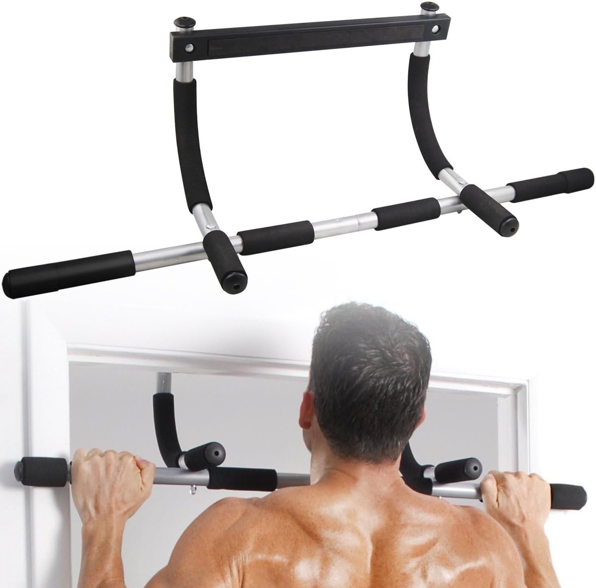 Radical Deal Portable Chin up Bar Home Wall Mounted Dip Pull Exercise Doorway Gym Abs