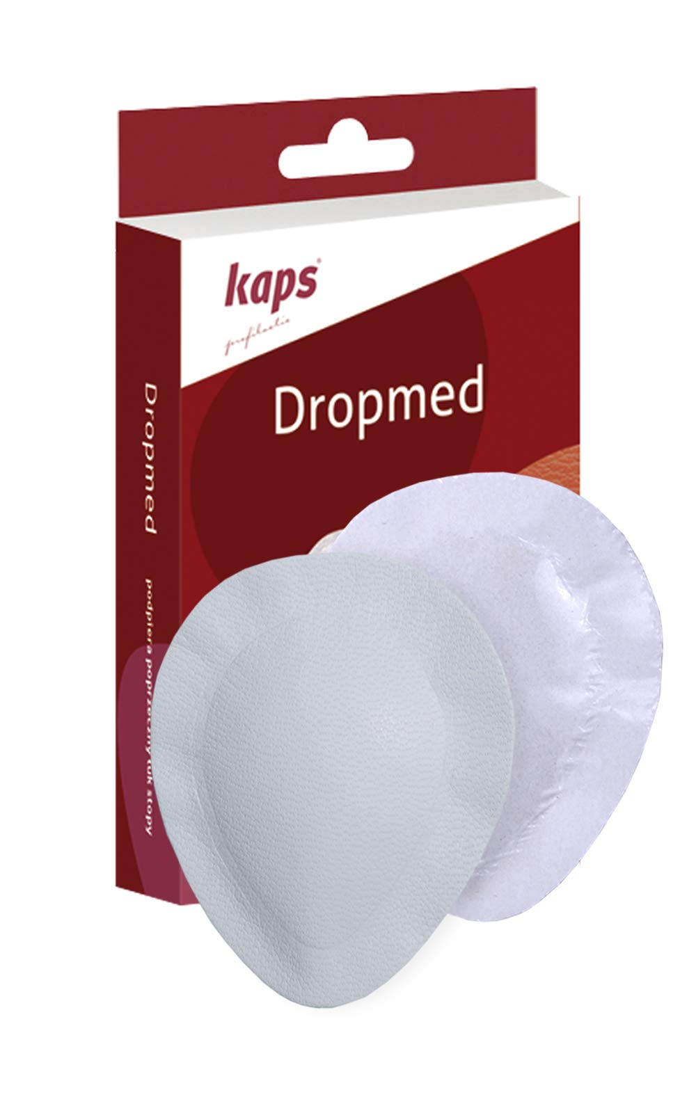 Półwkładki Wspierające Śródstopie, Dropmed Pelota Metatarsalna, Owalny Kształt, Wkładki Ortopedyczne do Obuwia, Kaps Dropmed (Kobiety/UK 5-7 / EUR 38-40)