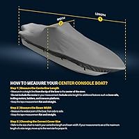 Vista 8 de Seal Skin Covers Funda Universal para Barco, Cubierta Impermeable de Grado Marino para 12'-14' L y Hasta 68" W, De Servicio Pesado y Resistente a