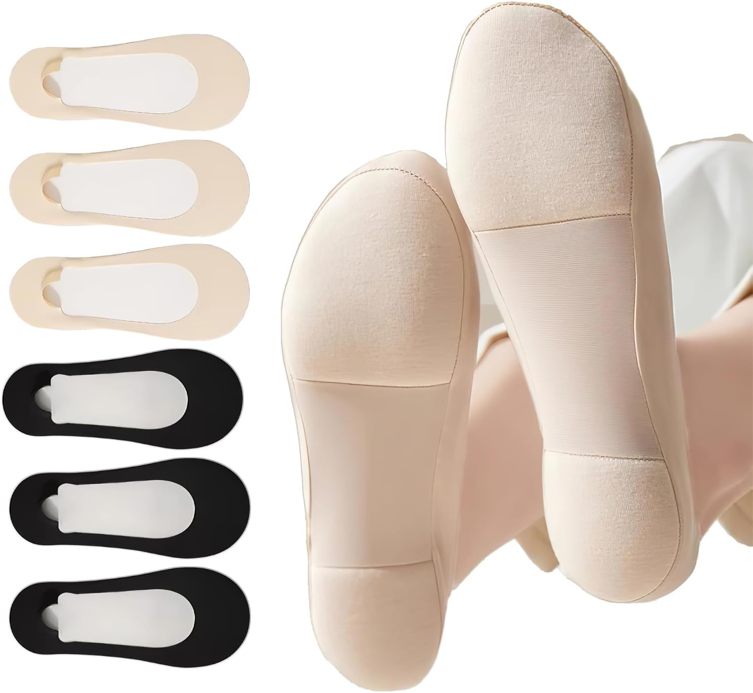 Padded No Show Socks For Women