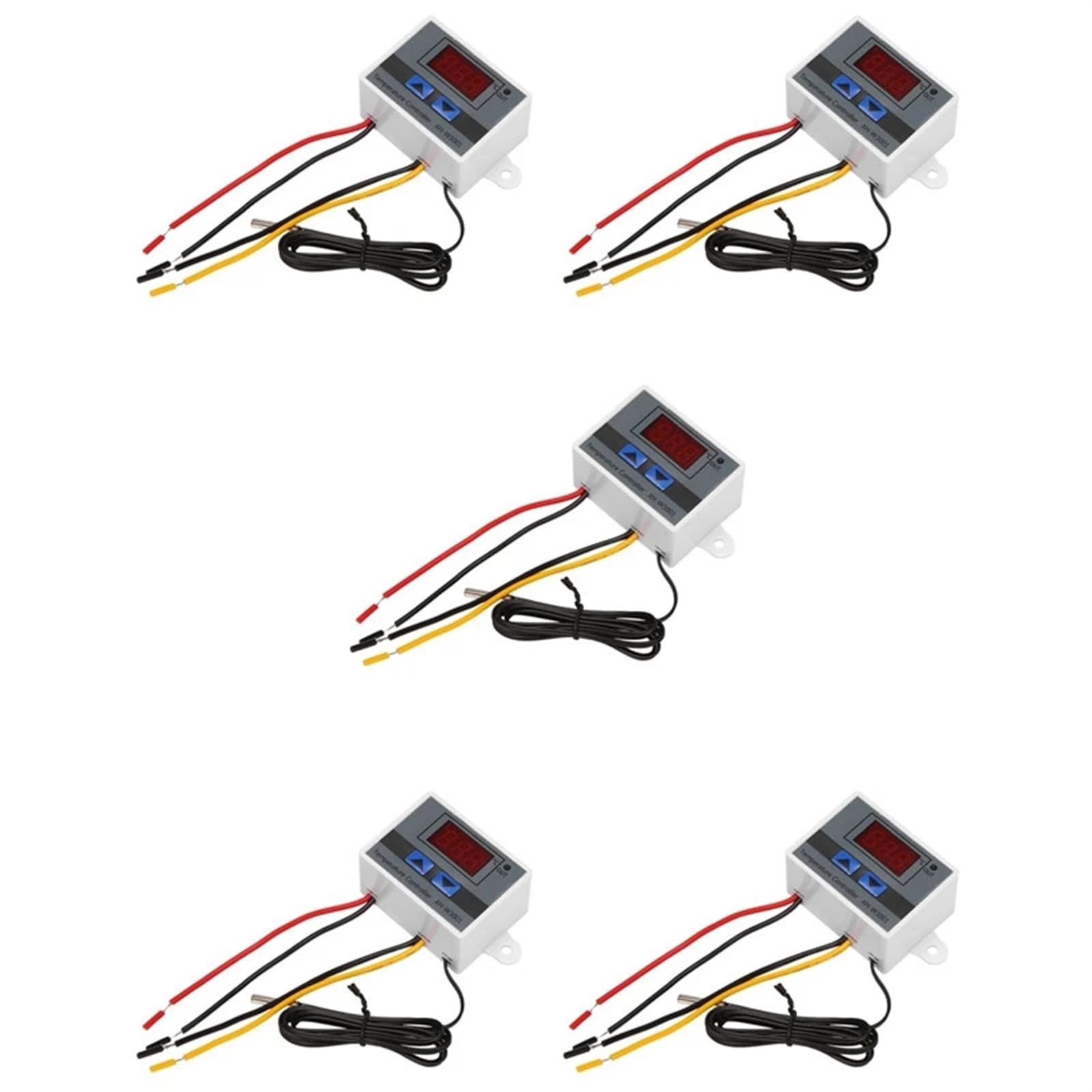 Regolatore di Temperatura LED Digitale 5X 220 V Controllo termostato 10A con Interruttore Controller di incubazione con Display Digitale
