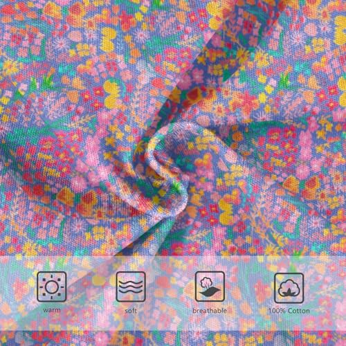 Boys' Exclusive Briefs Toddler Underwear 95% Combed Cotton Boxerbriefs 2T Colorful Flower Pattern 463