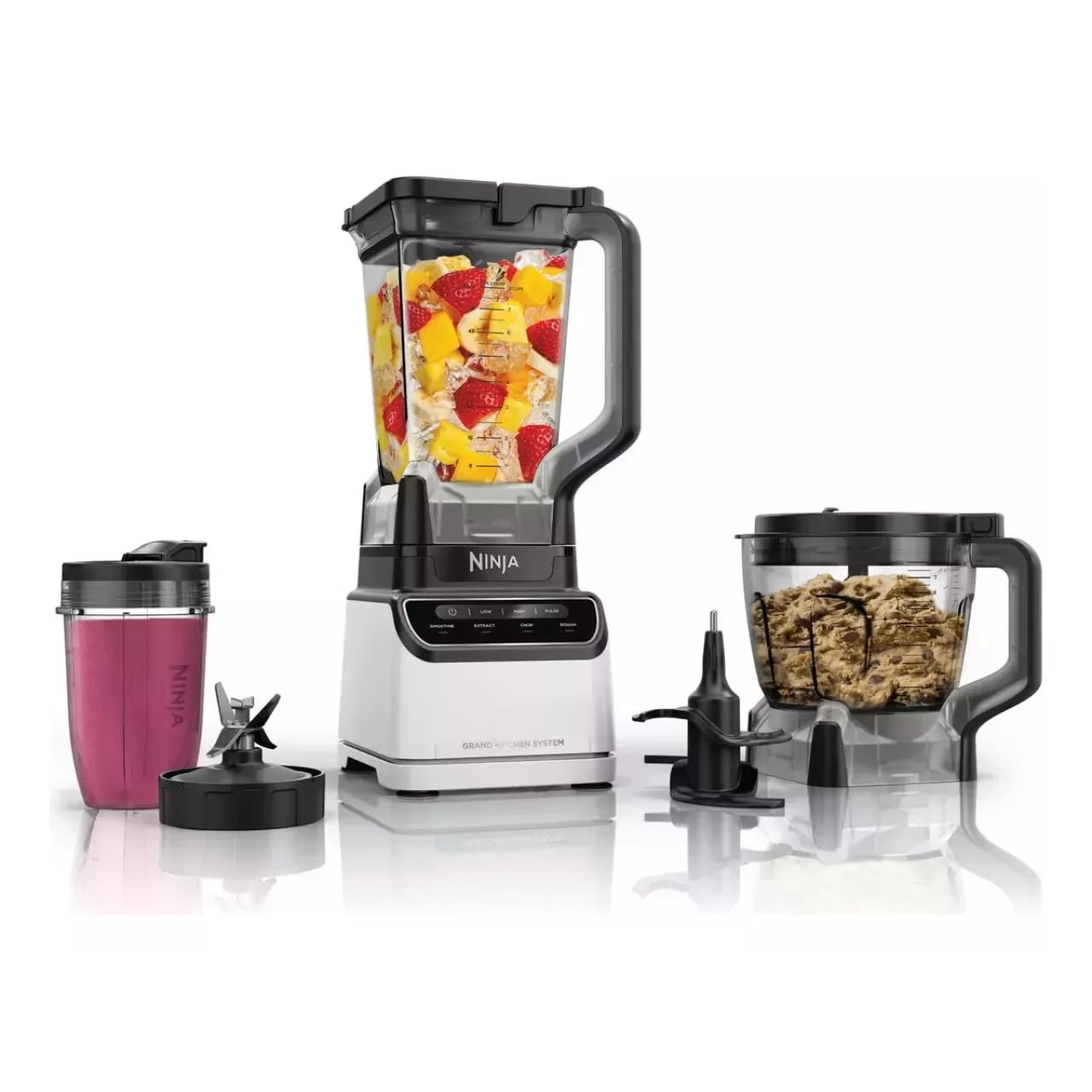 Ninja Grand Kitchen System Blender with 72oz pitcher, food processor, and single-serve cup