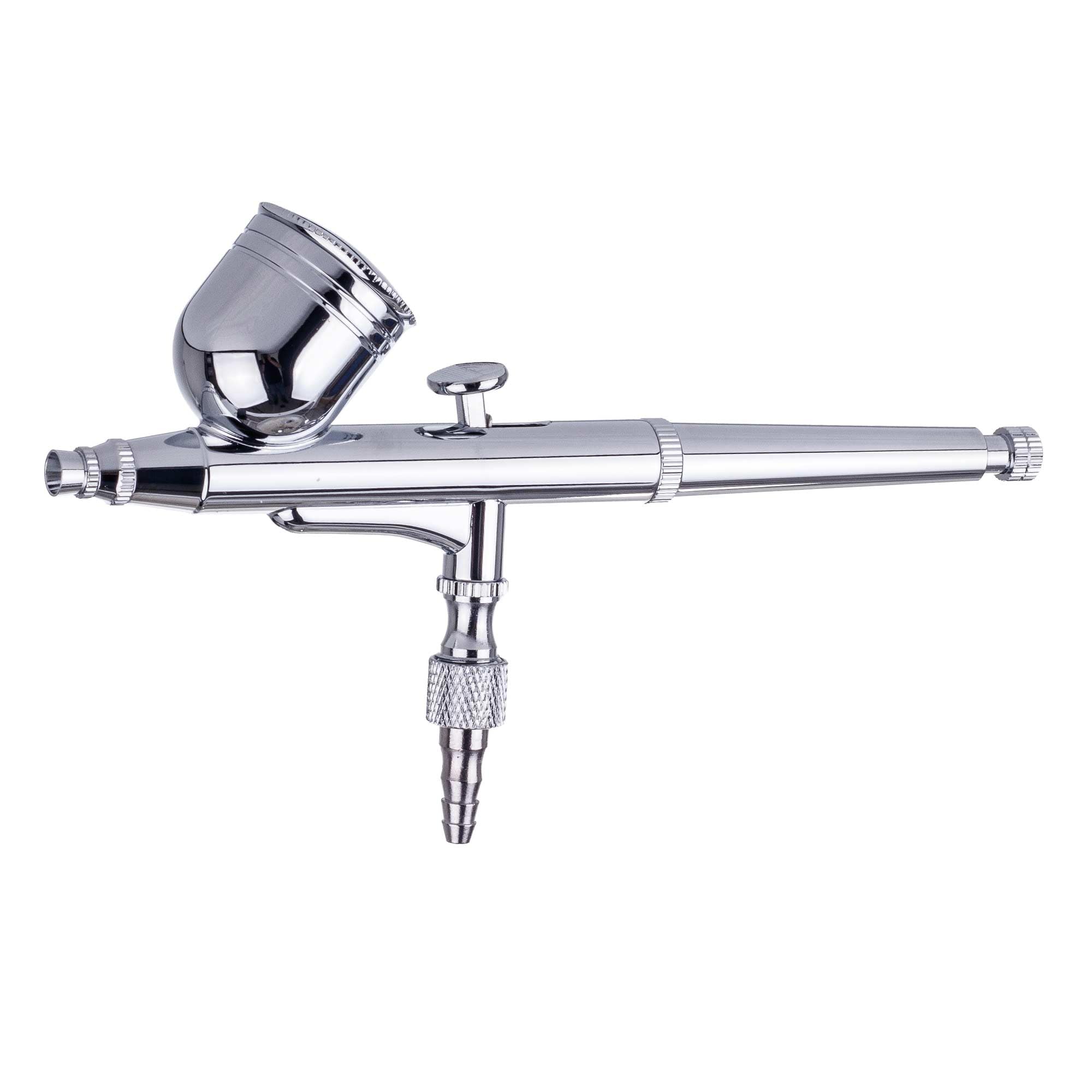 TC TECHNIC - Airbrush Set - mit Mini Kompressor - zum Modellmalen, Bodypainting, Keramik & Glasbemalung, Ölfreie mit 0,3mm Düse und Double Action Funktion, 1,8m Schlauch, Netzteil, Druckregulierung