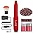 20000 RPM Electric Nail File Kit Portable Nail Drill Machine Professional Manicure Pedicure Kit with Sanding Bands,Nail Drill Bits and Brush for Acrylic Gel Nails-Red