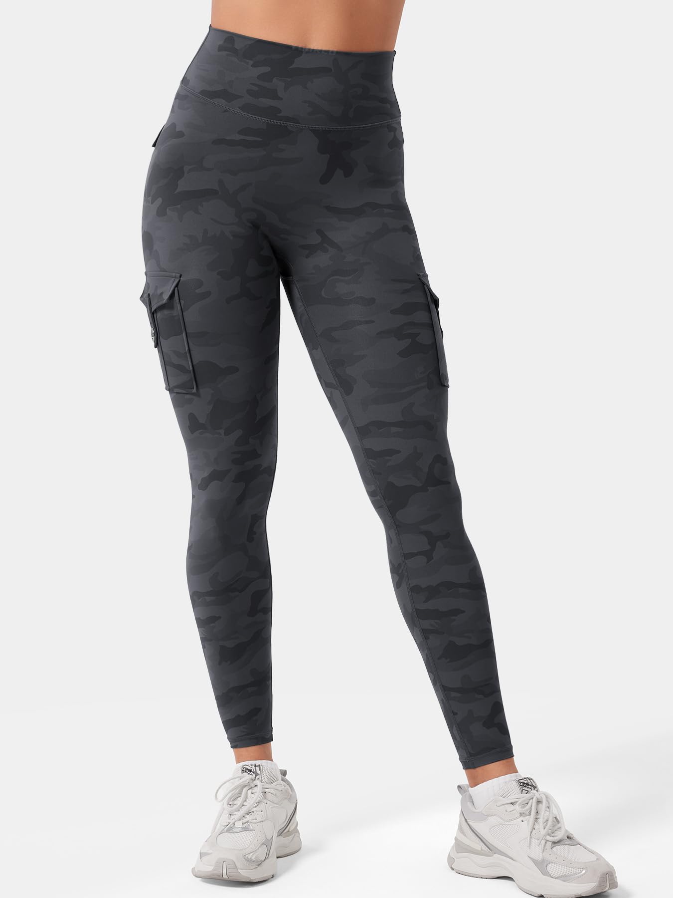 YEOREO CoreFlex Sport Leggings Damen Mit Taschen Invisible Scrunch Butt Gym Leggings High Waist Boom Booty Seamless Push Up Blickdicht Yoga Sport Leggings