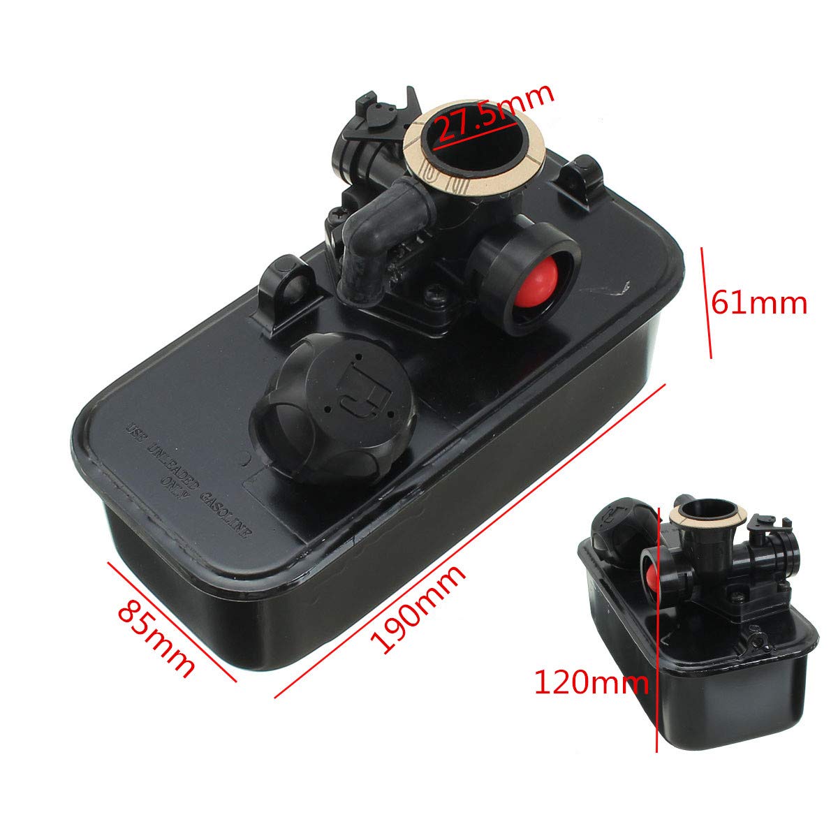 Cortacésped de Tanque de Gas Combustible Carburador Carb para Briggs & Stratton 494406 499809 498809A