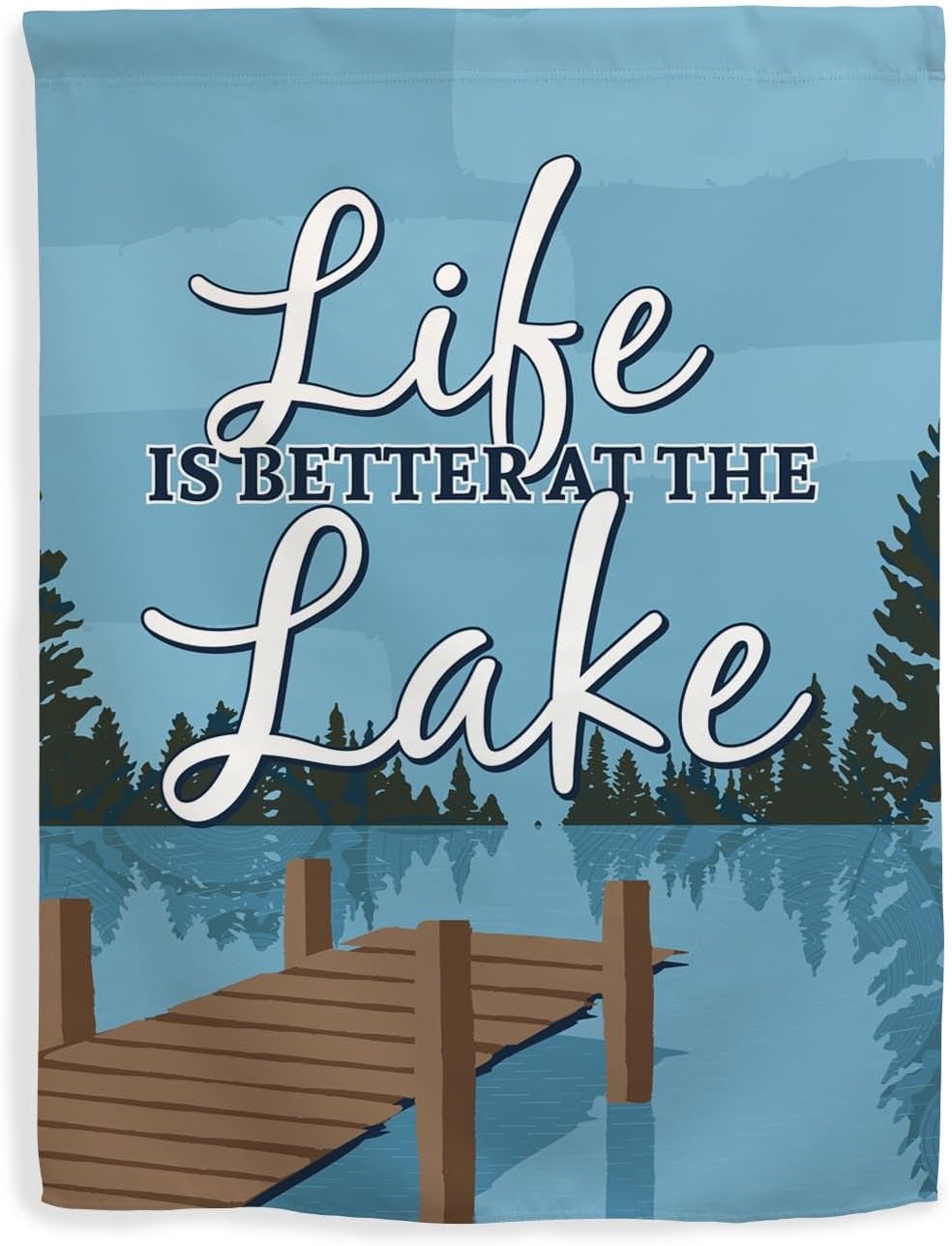 Lake Home Decor Life is Better at The Lake House Flag Lake Yard Flag Vertical House Flag Multi