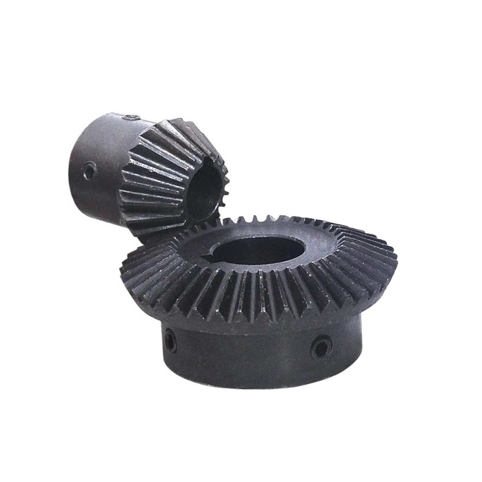 Bevel Gear Pinion Hardware Mechanical 1:2 Bevel Gear 1.5M 15T/30T 45# Steel Transmission 90 Degrees Bore 8-12mm(12mm-1.5M 30T -1pcs)