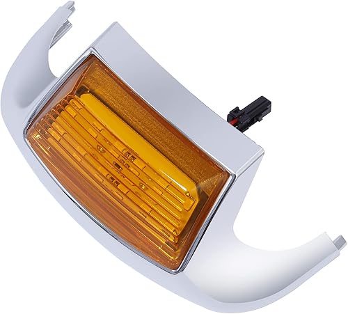 TCT-MOTORPARTS Luz de punta de guardabarros delantero naranja para Harley Heritage Softail Classic FLSTC Electra Glide Road King FLHT FLHS FLHR