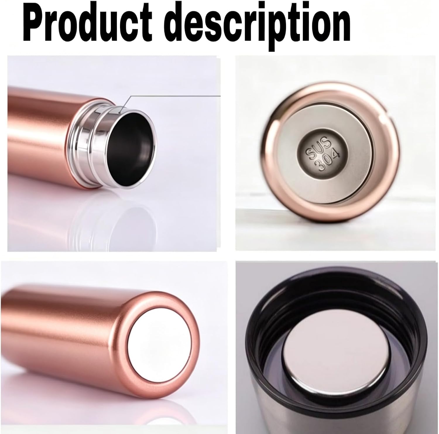 5oz Slim Water Bottle, Small Coffee Bottle, Mini Insulated Stainless Steel,Tiny Water Bottle, Pocket Bottle, MINI Flask for Coffee, Tea, Drinks, Travel & Daily Use, Leakproof, BPA Free (Silver)