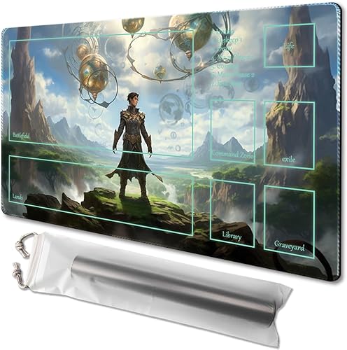 MTG Playmat - Impresión antideslizante en la parte trasera, ideal para entusiastas de los juegos de cartas, tapete de juego TCG, purificar tierra