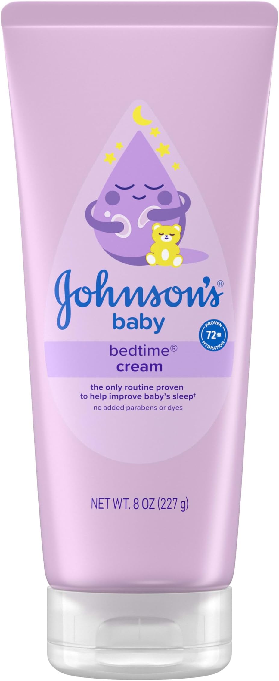 Bedtime Cream with Soothing NaturalCalm Aromas, Baby Cream with Calming Aromas, Soothing and Relaxing Scent, No Added Parabens & Dyes, 8 oz