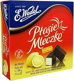Lemon Marshmellow and Chocolate Candy, Polish Bird's Milk 380 g | 13.4 oz (pack of 2)