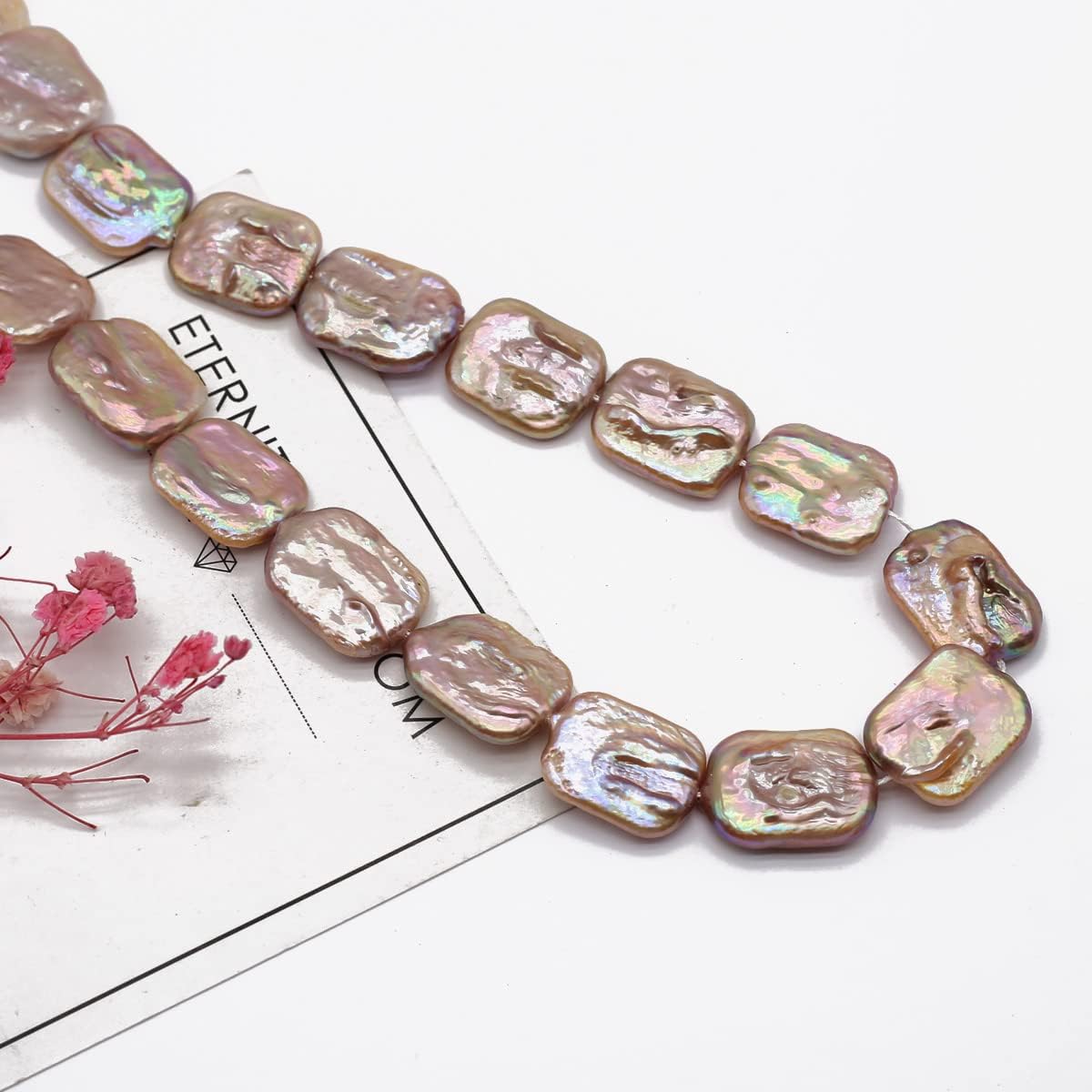 Baroque Pearl Beads Natural Irregular Cultured Freshwater Pearl Loose Bead for DIY Women Pendants Earrings Jewelry Making 14.2 inch