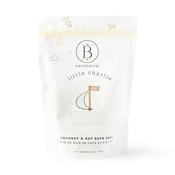 Bathorium Little Charlie Bath Soak, Nourishing Soak for Babies, Made with Colloidal Oat, Chamomile & Coconut, Moisturizes & Soothes Delicate Skin, 26 oz