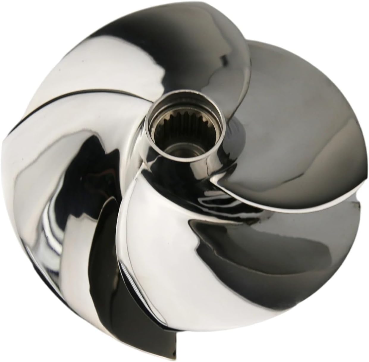 155.5MM Jet Ski Impeller :SR-10/18 Sea-Doo GTI/SE 130/SE/STD/4-TEC SE Jet-Ski Propeller 4-Blades Polished