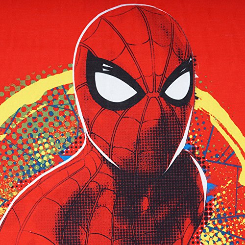 Image of Marvel Boy's Plain Regular fit T-Shirt (DSM0008 Red 4-5 Years)