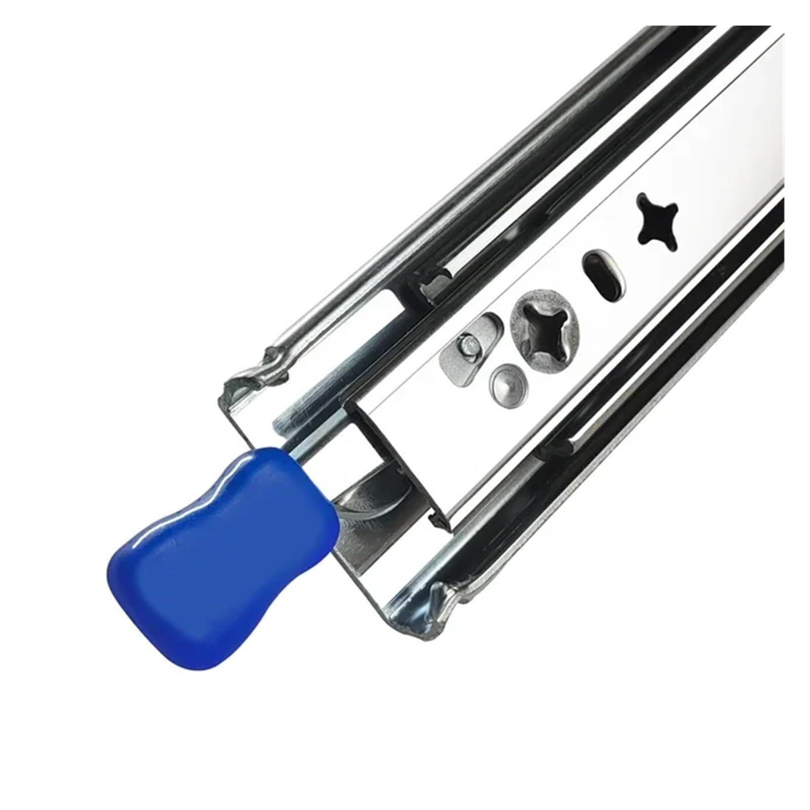 Drawer Runners 53.0mm Heavy Duty Drawer Slide with Lock-in and Lock-Out,10-60in 3-Fold Guide Rail Full Extension Ball Bearing(with Lock,26inch(650mm))