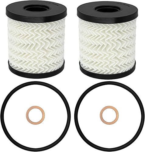 Kit de filtro de aceite de motor de 2 piezas reemplazar 11427622446 compatible con Mini Cooper Clubman Countryman Paceman Hardtop Cabrio Coupe