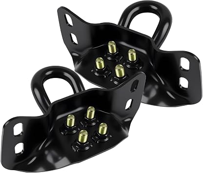 Front Bumper Tow HooksCompatible with 2017-2026 Ford Super Duty F250 F350 F450 F550,Part # HC3C17B804AB, BLACK