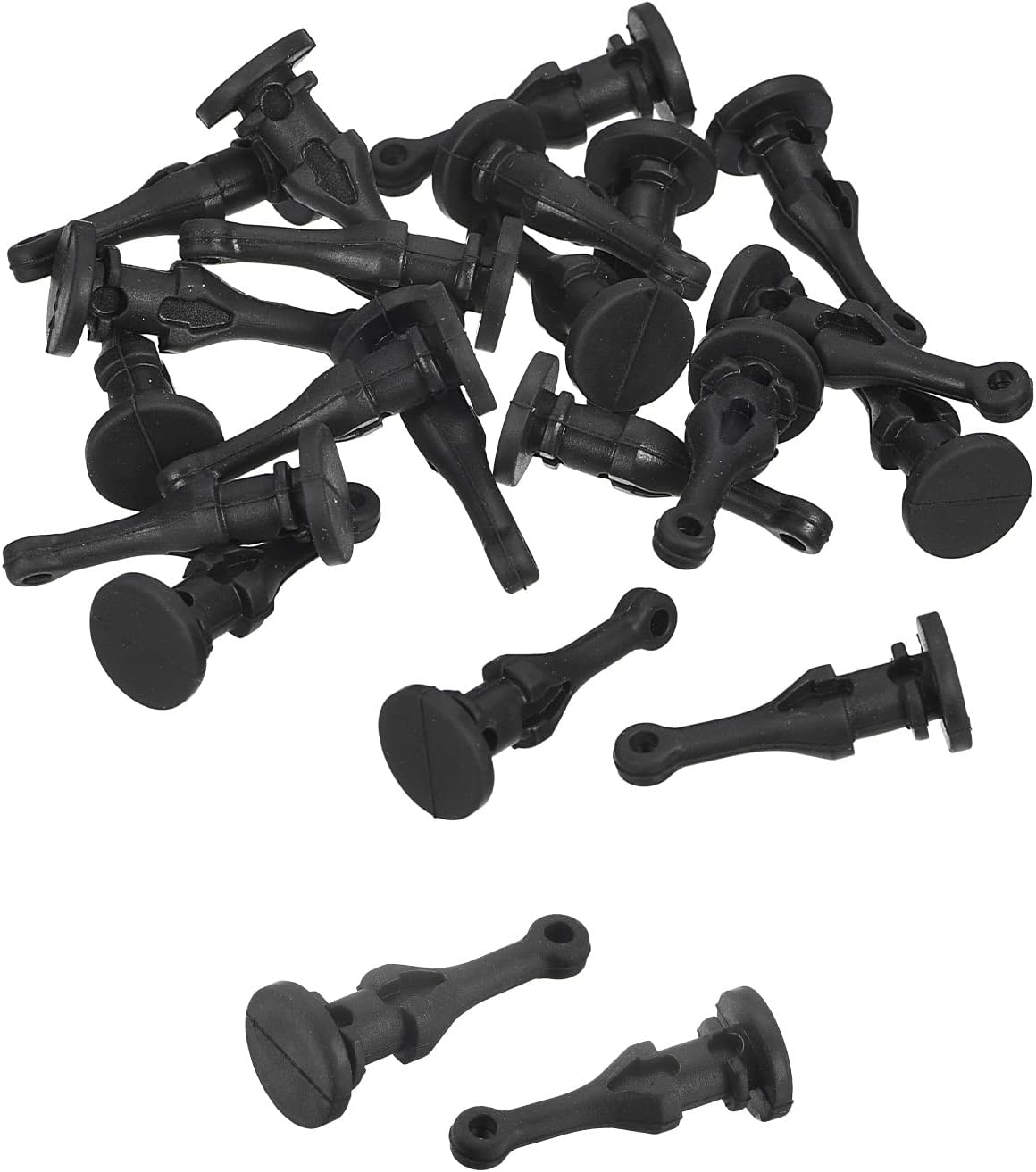 uxcell Case Fan Mount Screws Silicone Reducing Noise Vibration Mounting Pin Rivet, 9mm x 22.7mm for PC Chassis Cooling Fans 20 Pcs