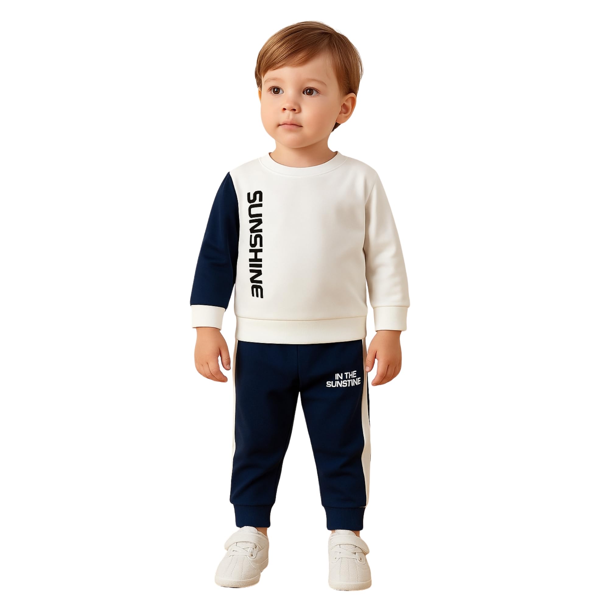 Kids Clothes for Boys | Cotton Printed Sweatshirt and Pants Set, Lightweight Breathable Kids Dress Boy Outfit, Comfortable Baby Boy Dress for Summer and Winter Wear-image-1