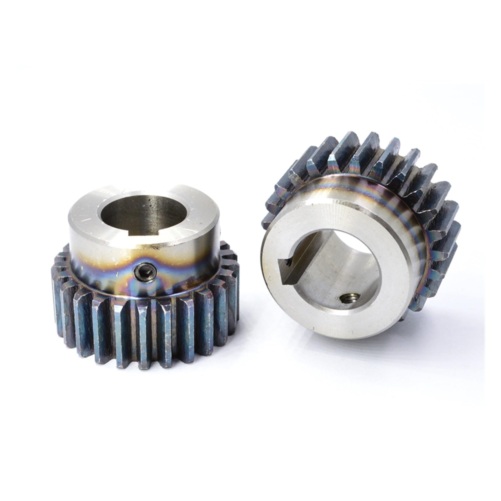 2PCS 1.5 Module Spur Gears 35T/40T/45T/50T/60T 45# Steel CNC Transmission Boss Gear with Steps for Motor Machinery(40T (Inner Hole 12mm+Keyway 4mm))