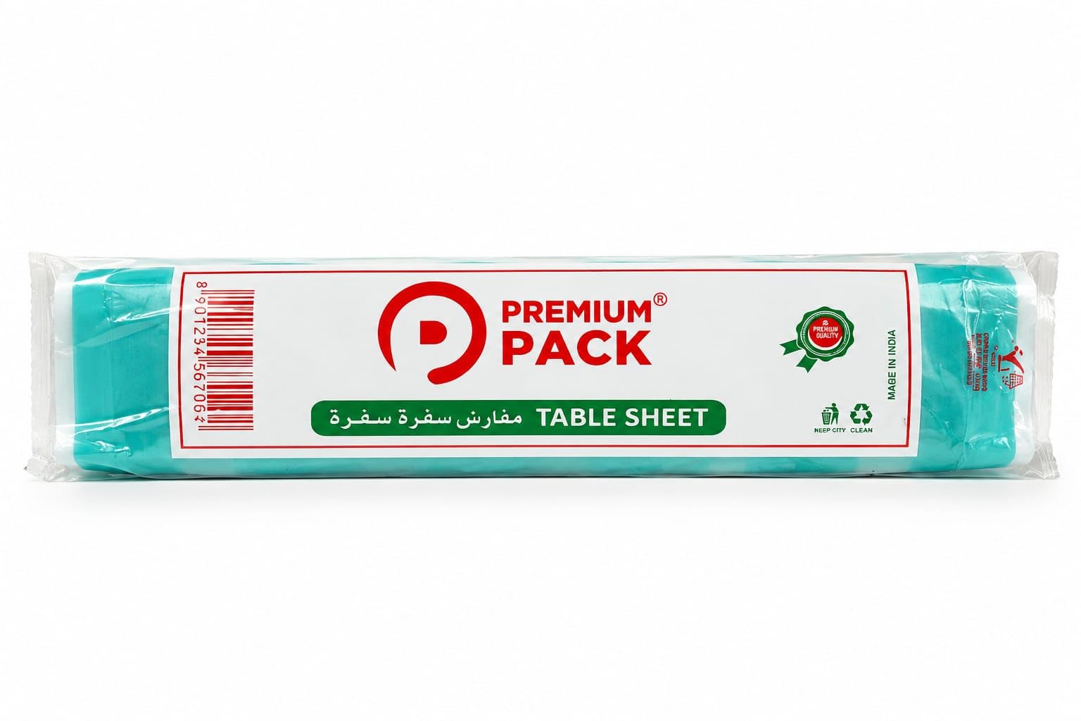 Premium Pack Sufra Sripe Design Disposable Table Cloth Red On White Polythene Printed, One Time Use Dastarkhwan for Floor and Table, Dastarkhan Use and Throw Roll 60ft Length (Multicolour)-image-13