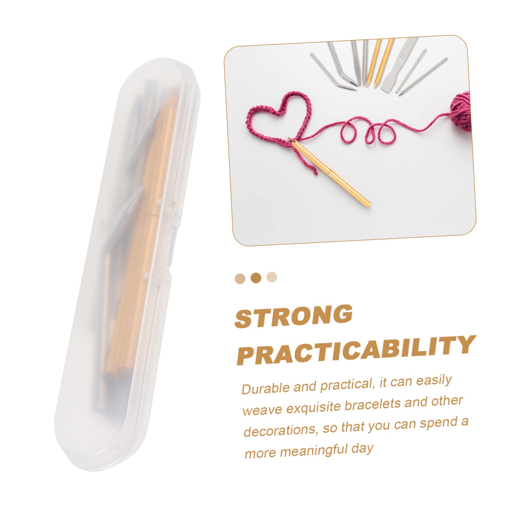 OHPHCALL Stitching Set Lacing Needles 5pc FID Set for FID Needle for Leather Work DIY Craft