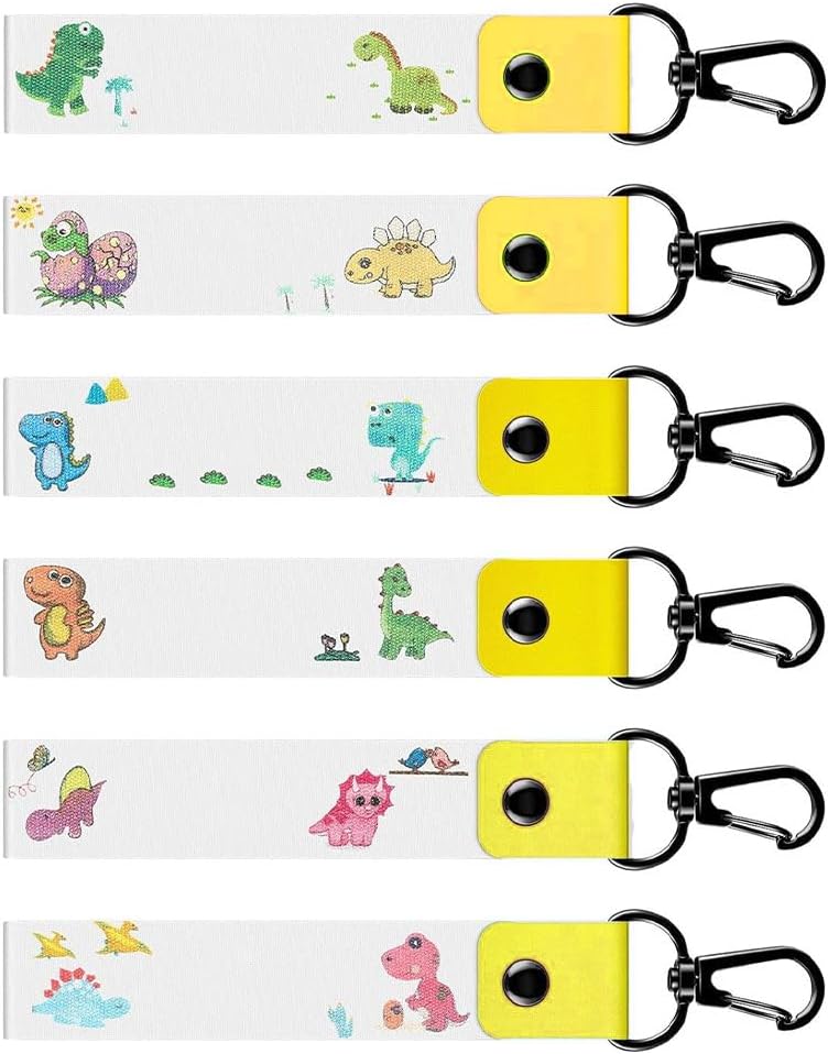 JZS Personalized Name Tag Hook, 6 Pieces Cute Name Tag Hooks Child ID Tags Backpack Name Tag Daycare Labels Name Tags for Backpacks Water Bottle Labels