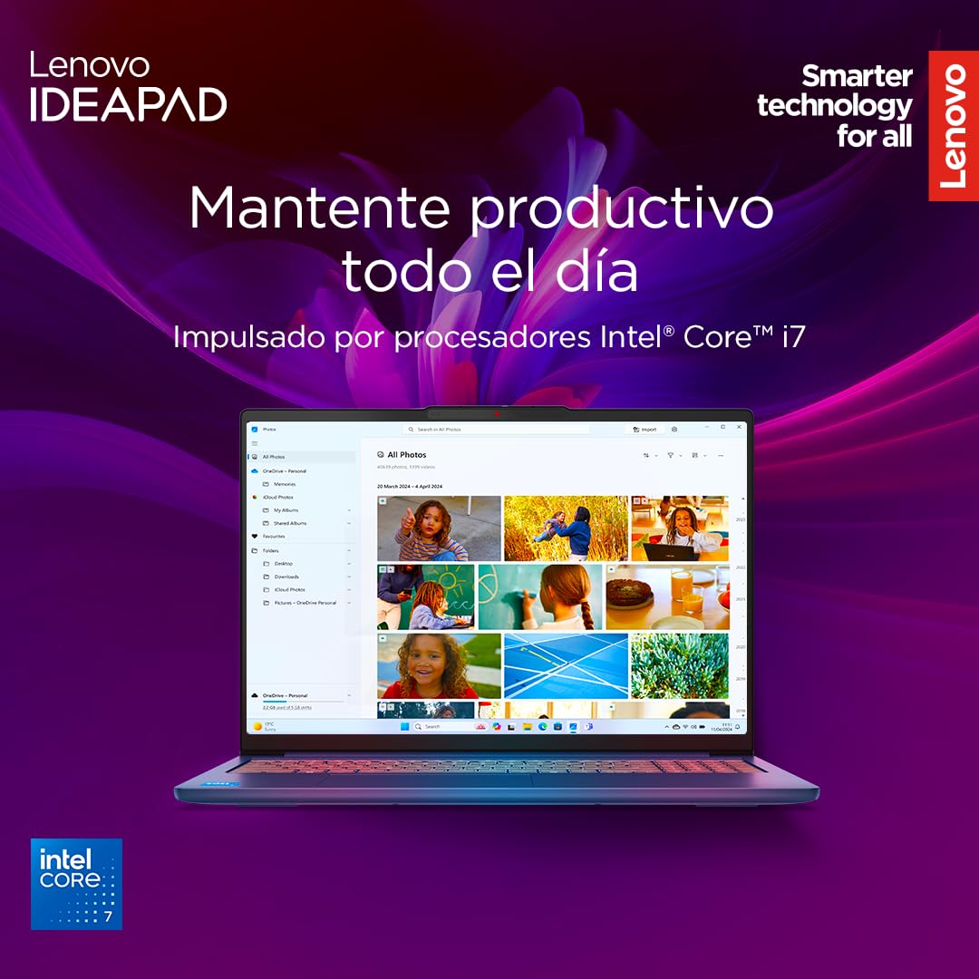 Lenovo IdeaPad Slim 5 Gen 10 - Ordenador Portátil 16" WUXGA (Intel Core i7-13620H, Intel UHD Graphics, 32 GB RAM, 1 TB SSD, Wi-Fi 6, Windows 11 Home) Teclado QWERTY Español- Azul