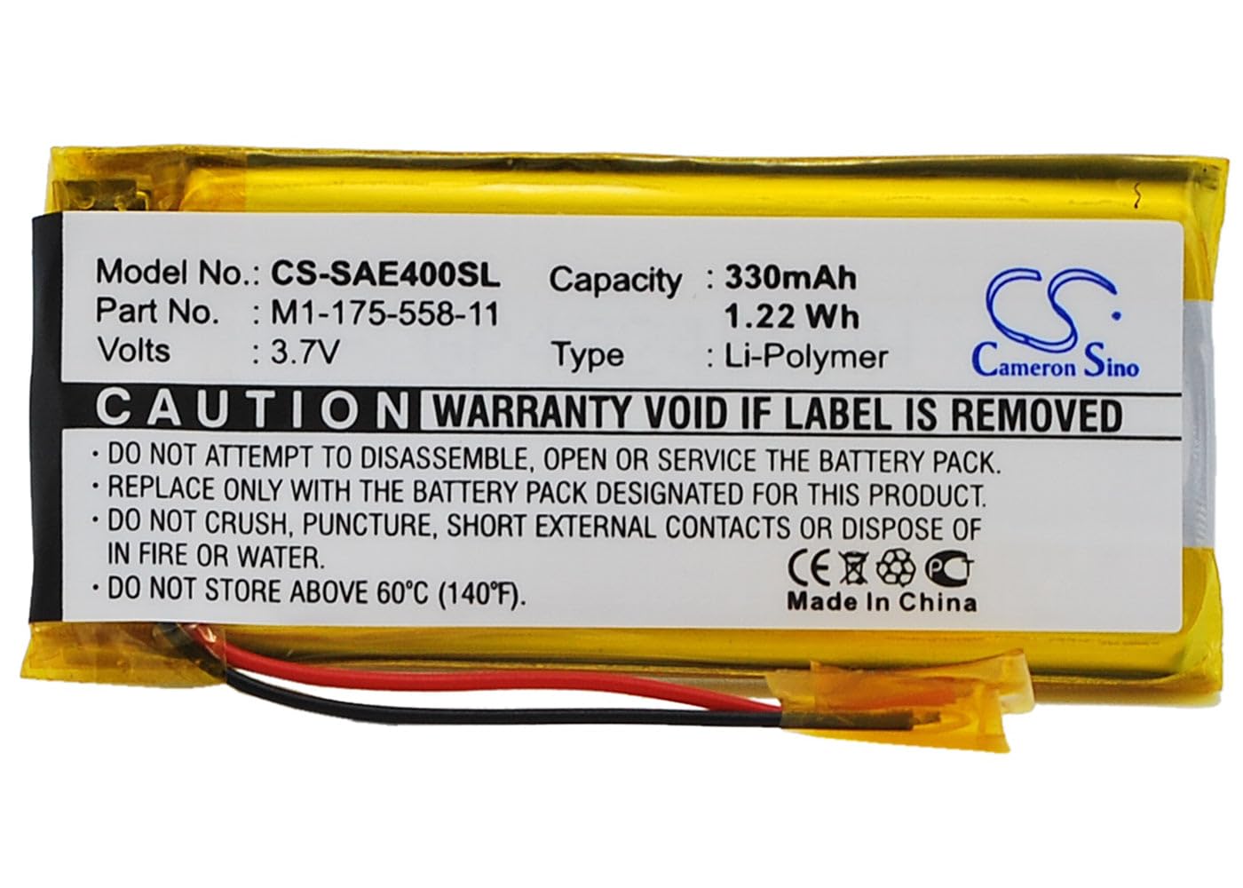 BATTERIE LI-POLYMER 1000MAH Type US453759 Pour Sony Walkman NWZ-ZX1 EUR