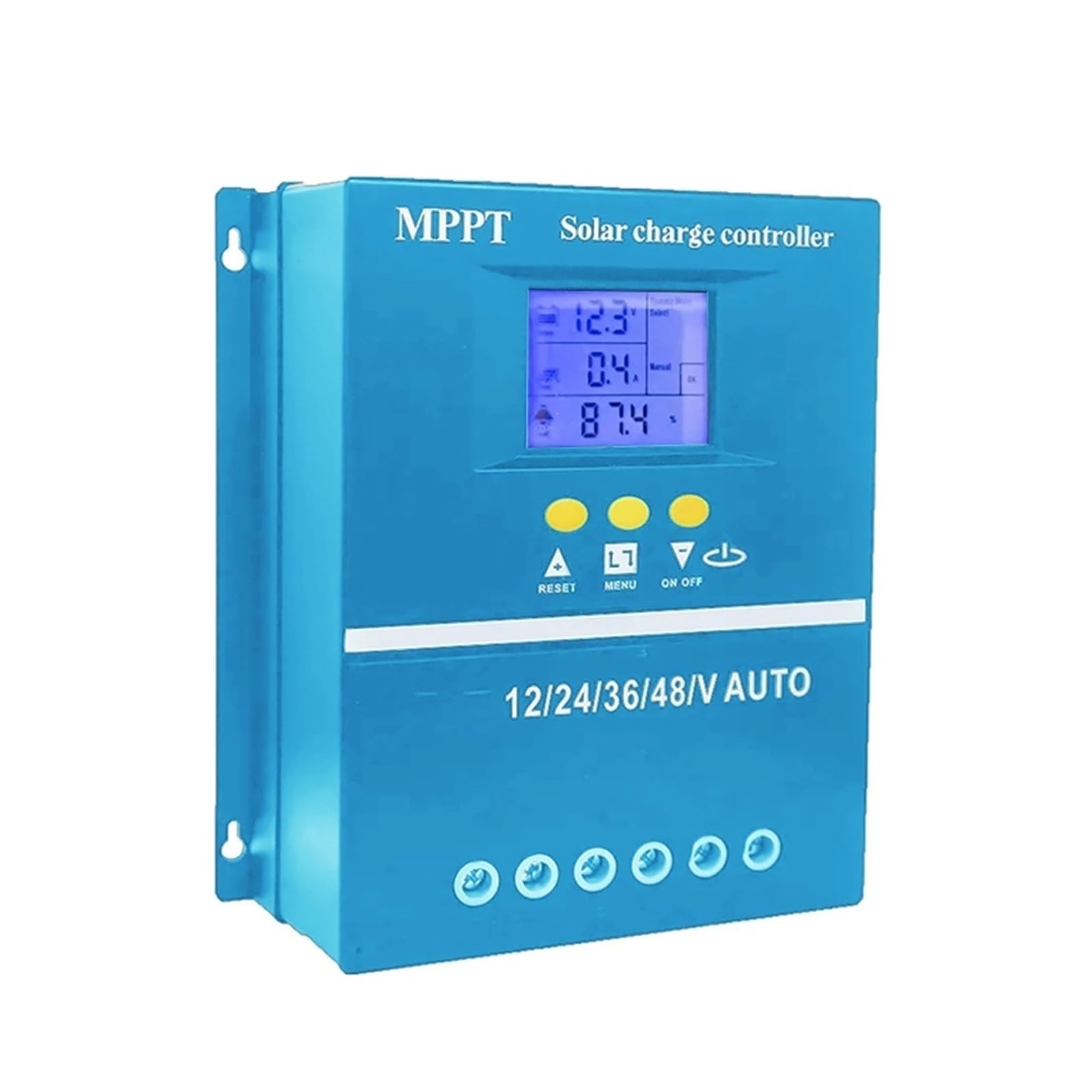 Kontroler ładowania słonecznego 90A 70A 60A Regulator Ładowania Słonecznego Auto 12V 24V 36V 48V Do Regulatora Akumulatora Litowo-kwasowego Z Podwójnym Panelem Słonecznym USB(60A)
