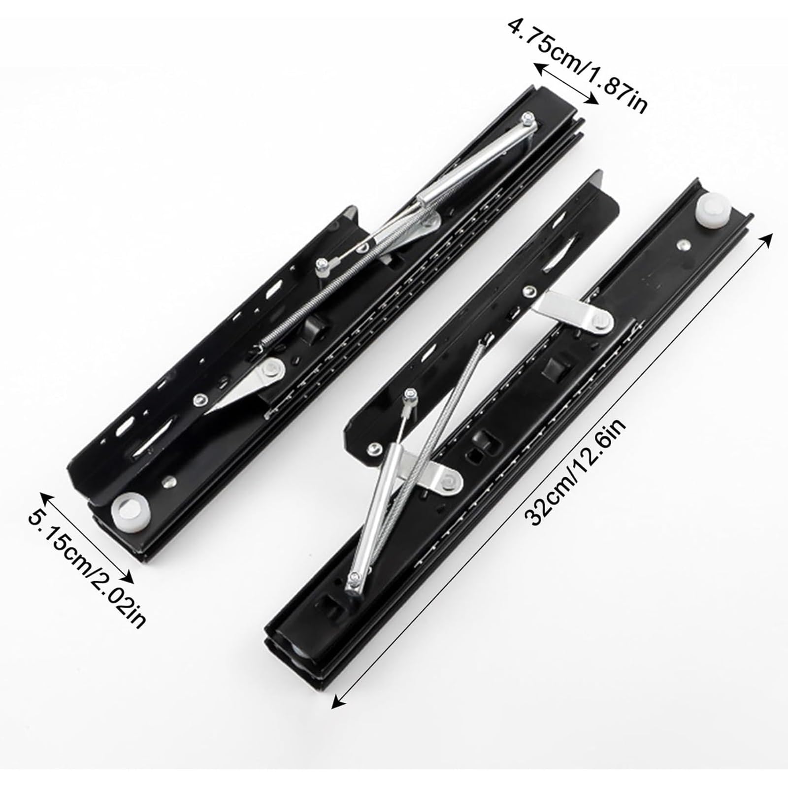 Heavy Duty cassetto scorrevoli, meccanismo a sfera estensione completa, soft close, supporta fino a 45 kg per un funzionamento regolare