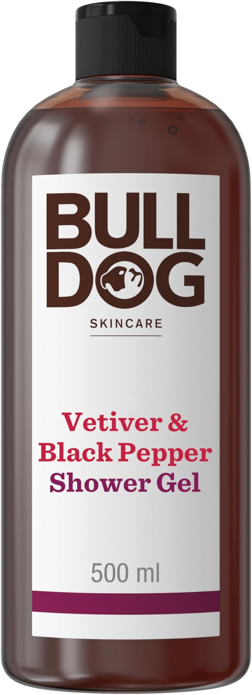 Skincare Vetiver & Black Pepper Shower Gel for Men, Natural, Refreshing Men's Shower Gel, 500 ml