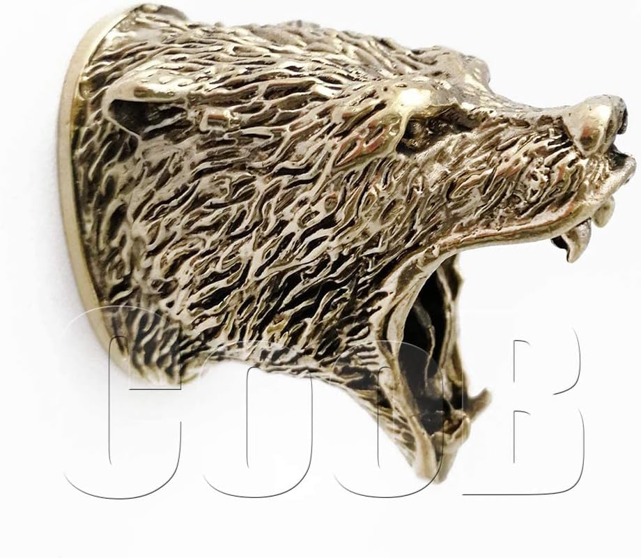 CooB Knife Finger Guard Bolster Pommel - Knives Making Handle GRIZZLY BEAR image 2