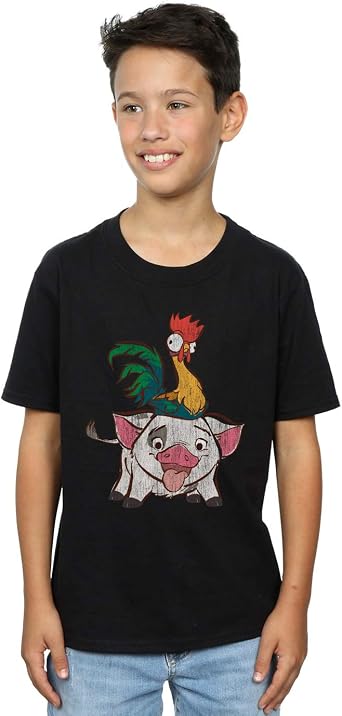 Amazon.com: Disney Moana HEI HEI y Pua camiseta : Ropa, Zapatos y Joyería