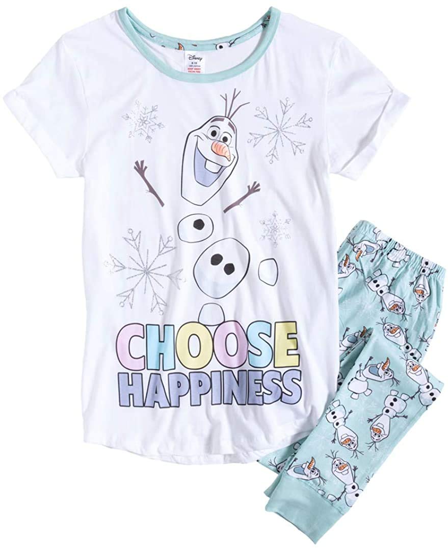 Ladies/Girls Official Character Disney Frozen Olaf Pyjama Set/Pyjamas Size 8/10