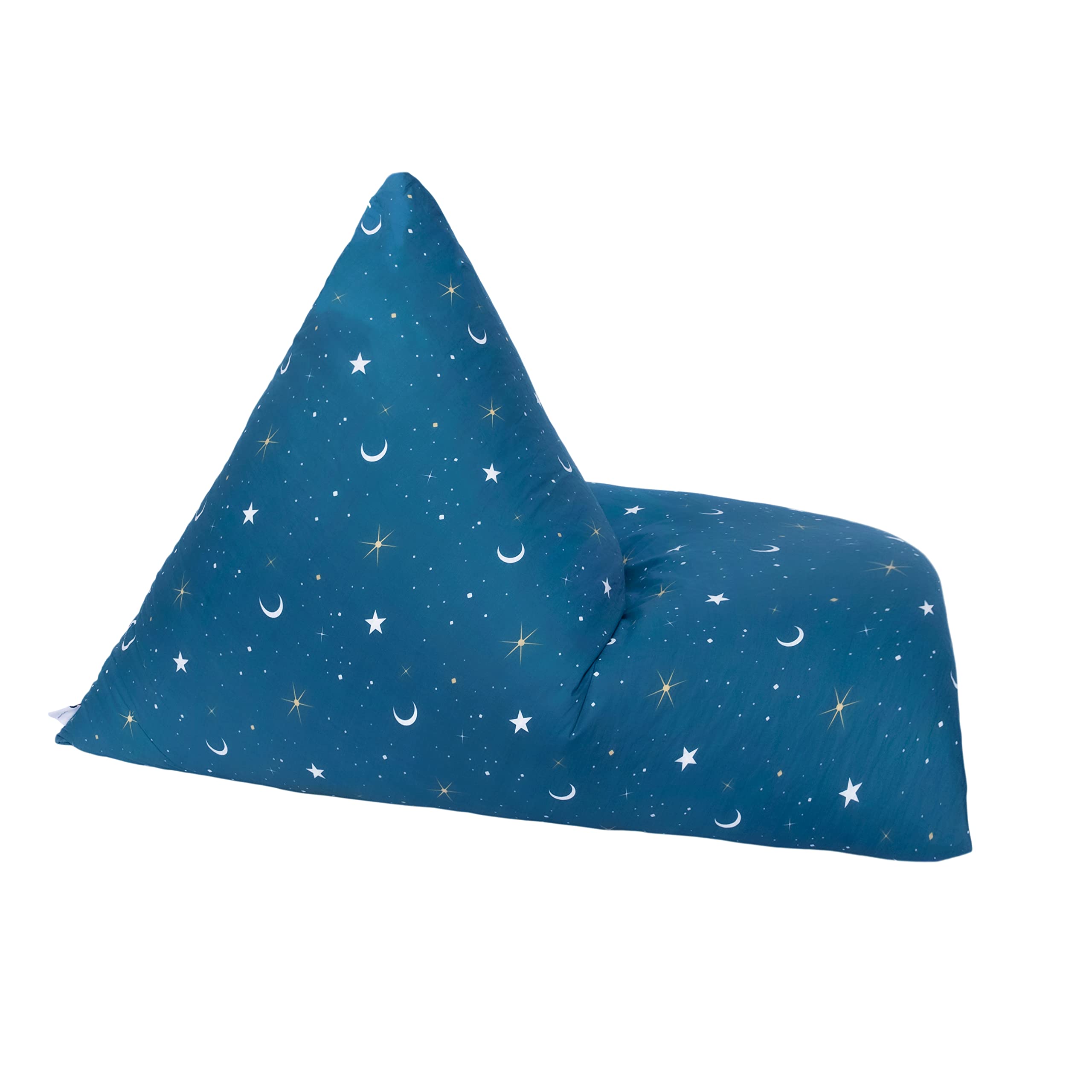 Ready Steady Bed Sac à fèves en Forme de Pyramide pour Enfants | Meubles Confortables pour Enfants | Siège de Relaxation Doux et sûr pour Les Enfants Salle de Jeux (Clair de Lune)