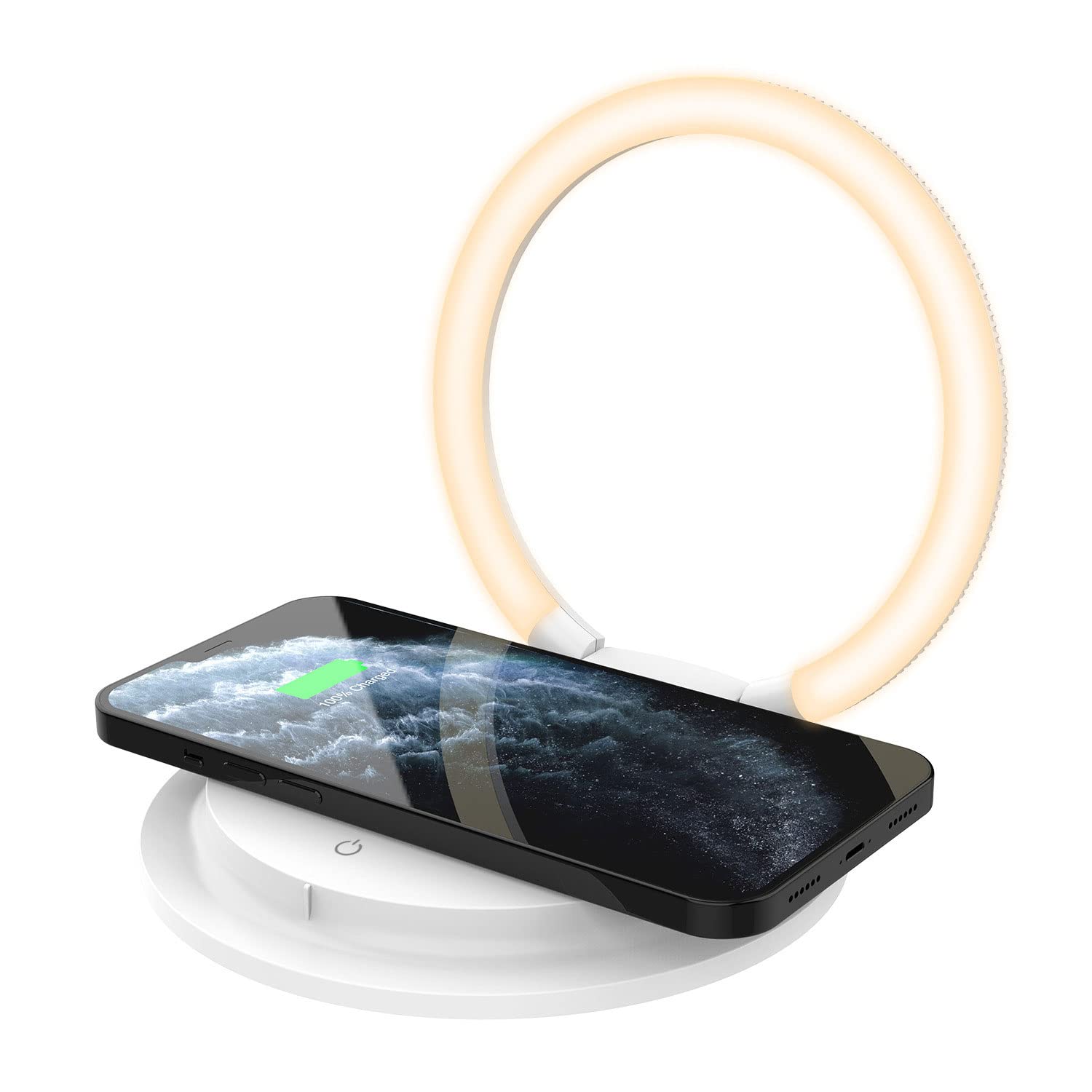 Luce notturna per bambini, Luce notturna ricaricabile senza fili Regalo di compleanno per ragazze ragazzi, Luce notturna in plastica Supporto per telefono portatile per bambini camera da letto