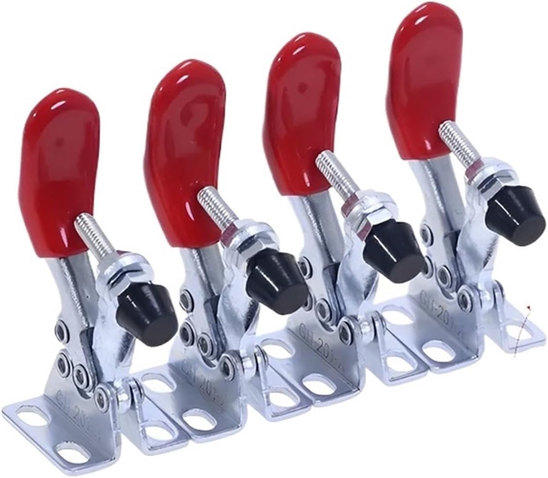 Durable 16 Pcs Woodwork Lever Clamp Horizontal Toggle Quick-Release Workbench Clamping 27KG Clamps For Woodworking Carpentry Tools
