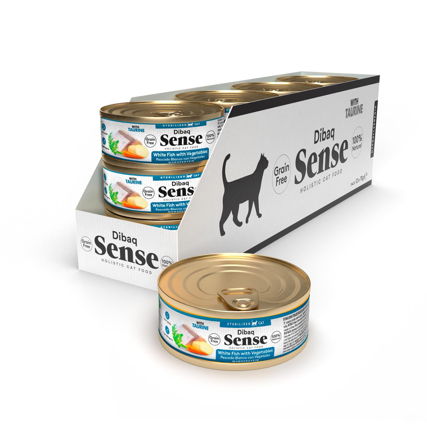 Dibaq Sense Grain Free Pollo con Salmón, 12 uds x 70 gr — view 3