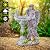 Voveexy Solar Garden Statue for Outdoor Décor, Angel Garden Figurine with Color Changing Light Resin Sculpture Ornament Waterproof Yard Art for Patio Lawn Yard Housewarming Garden Gift
