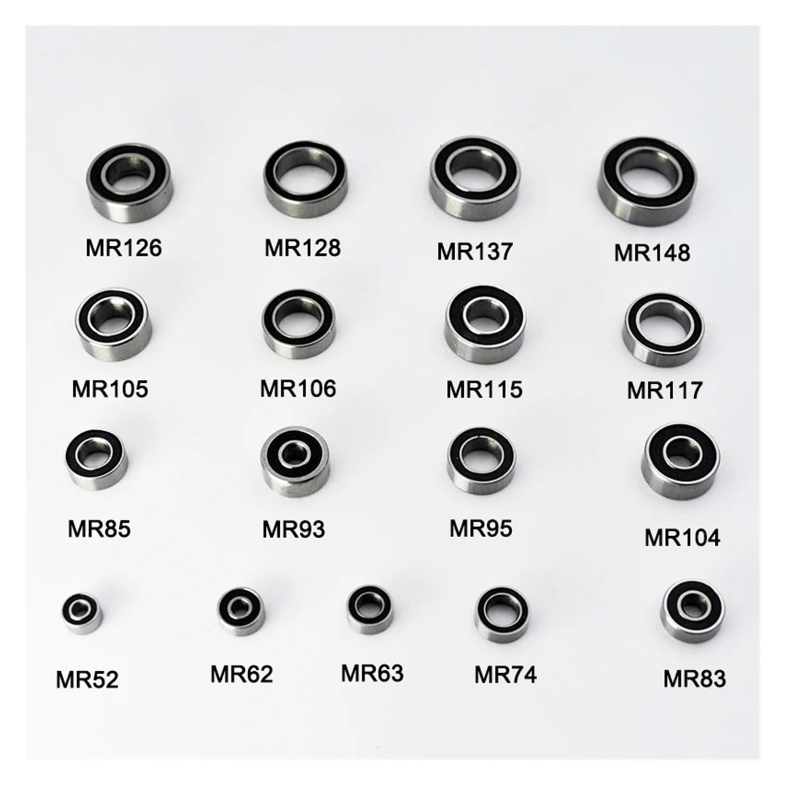 10 Mini Roulements Scellés MR52-MR137 RS