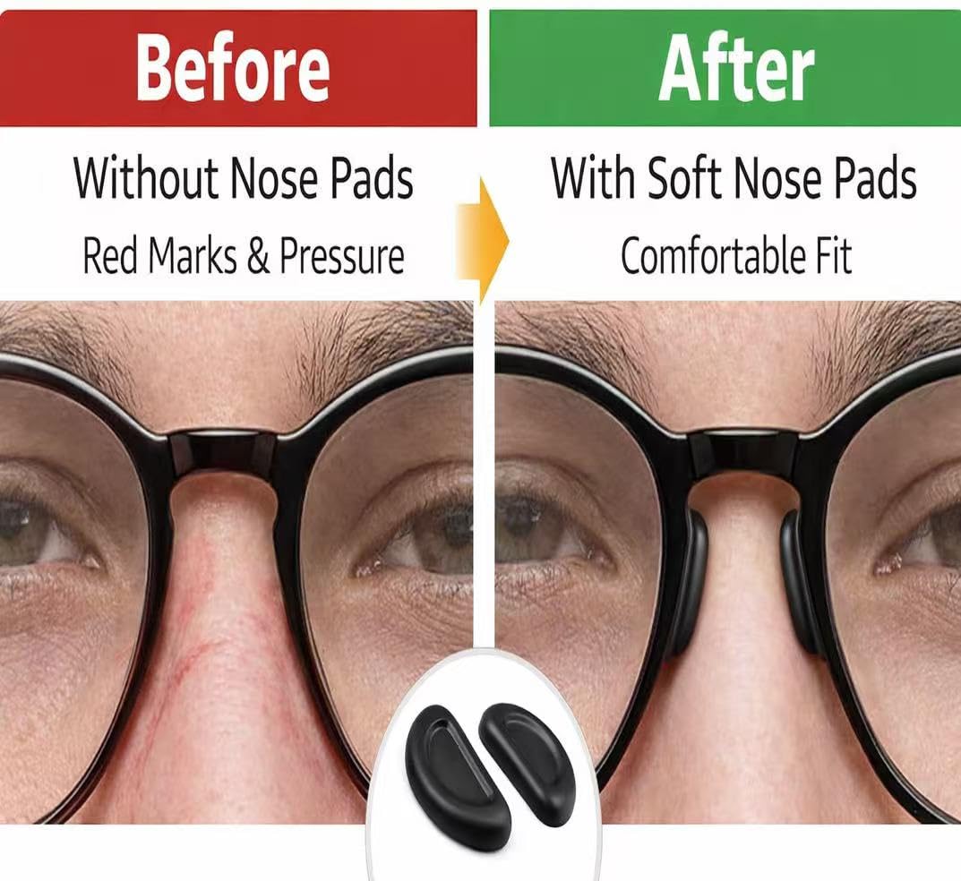 Compatible with Ray-Ban Meta Wayfarer Eyeglass Nose Pad, 8 Pairs Soft Silicone Nose Pads, Anti Slip Replacement Nose Pads - 2
