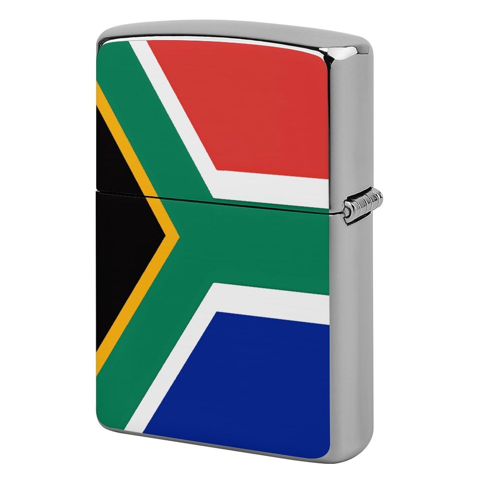 Btcowzrv Style South Africa Flag Metal Lighter Case Sleeve Cover Holder