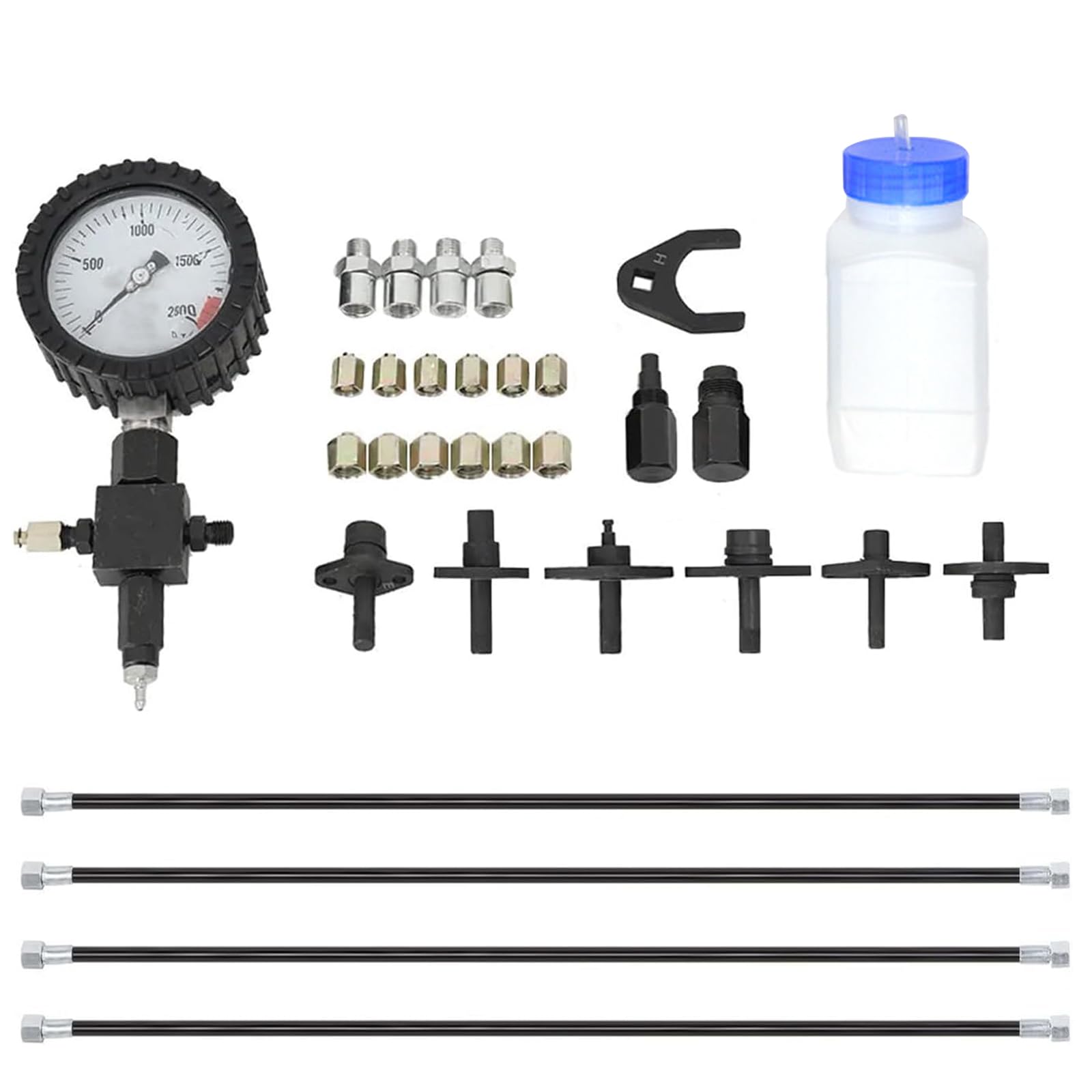 Kit De Comprobador De Presión Diesel Comprobador De Presión De Bombas De Gasolina Y Diesel Comprobador De Alta Presión Diesel Common Rail